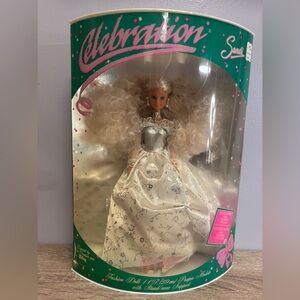 Celebration Collection Sandi Doll in Silver & White Gown